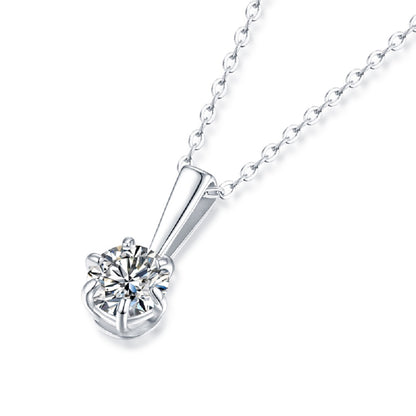 BA05 (Classic 6-Prong Teardrop)S925モアッサナイトネックレス