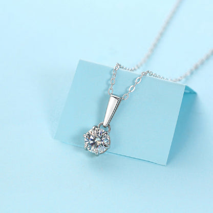 BA05 (Classic 6-Prong Teardrop)S925モアッサナイトネックレス