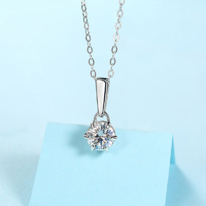 BA05 (Classic 6-Prong Teardrop)S925モアッサナイトネックレス