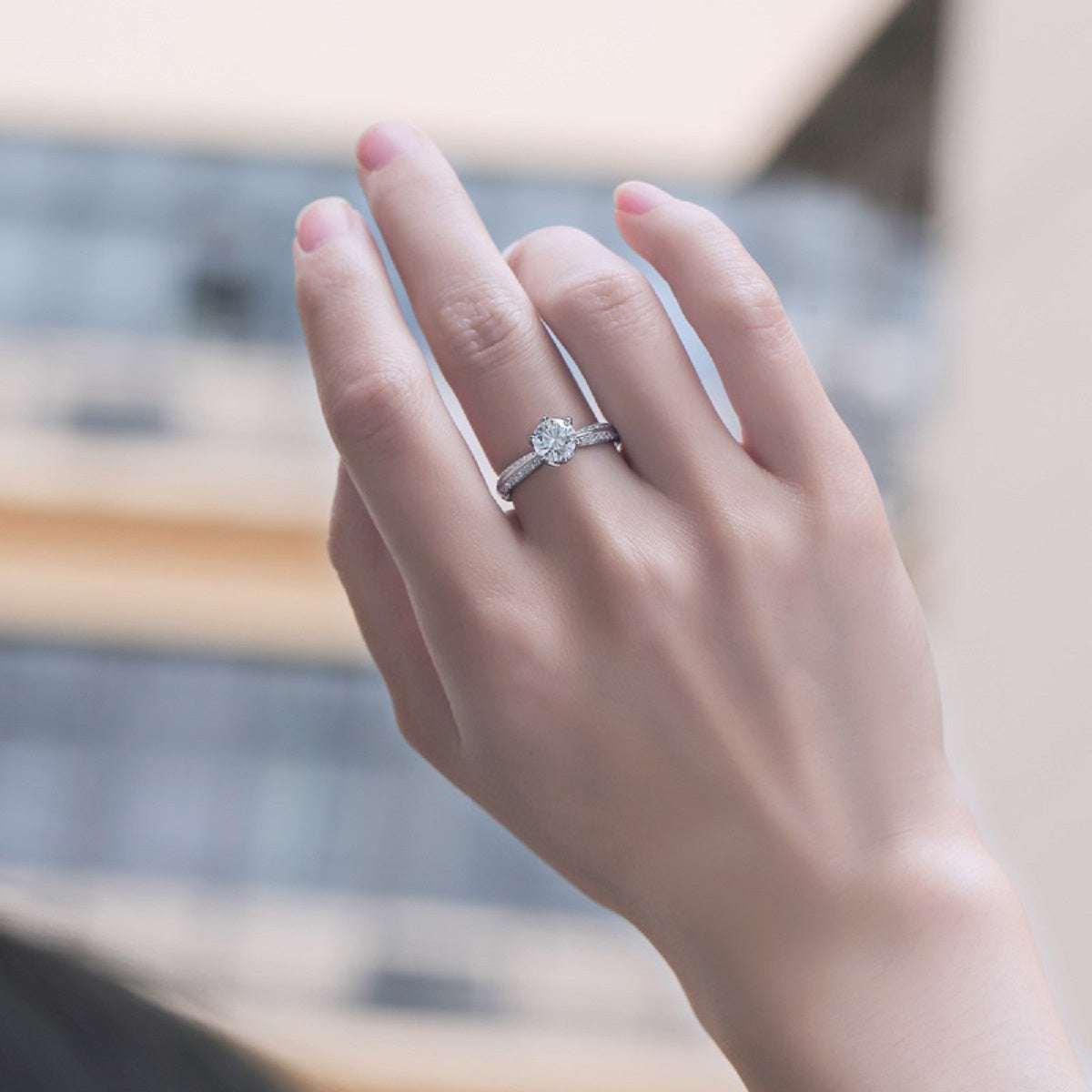 AA03 (Half the Country)S925モアッサナイトリング