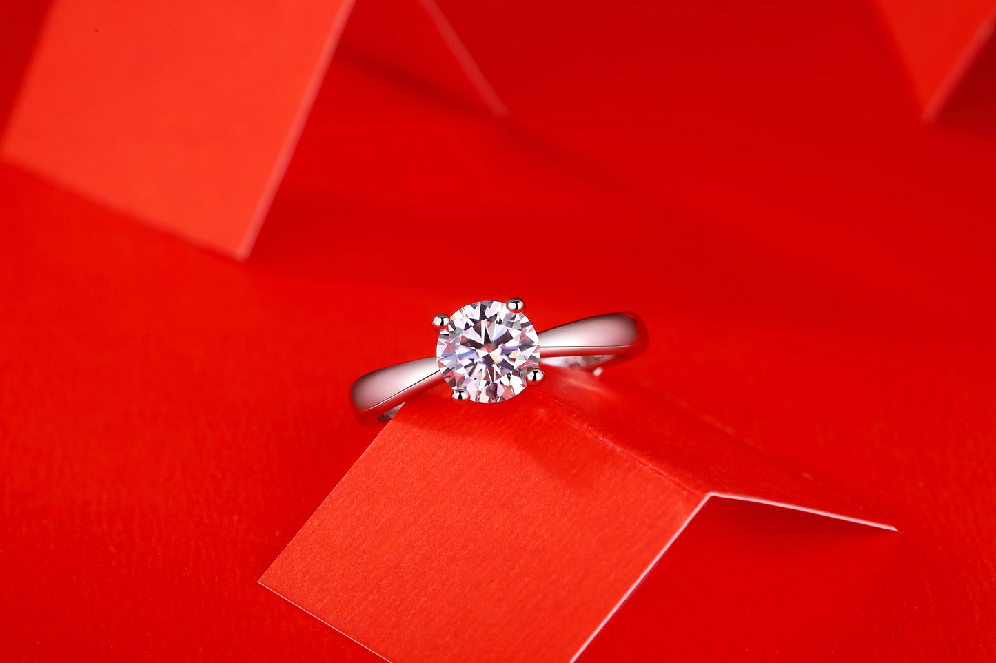 AA02（連理）S925モアッサナイトリング