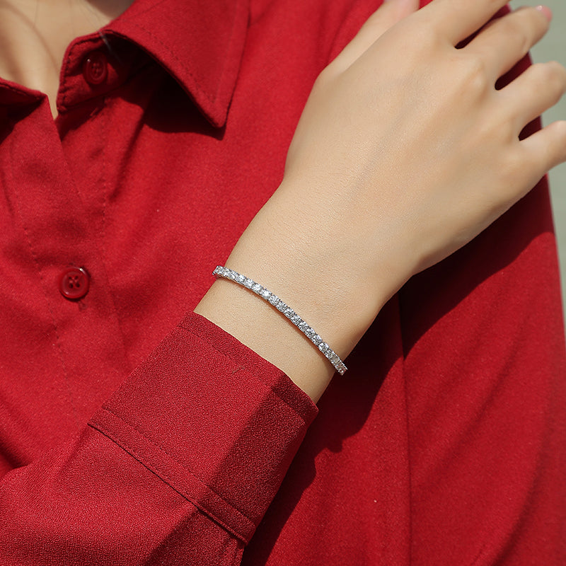 DA01（唯一無二）S925モアッサナイトブレスレット