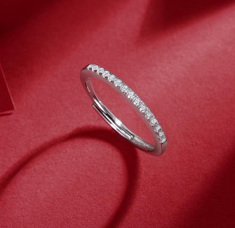 AA 20 MokaJewelry S 925モアッサナイトリングの収集時間-ギフト用（20%OFFされたお値段）