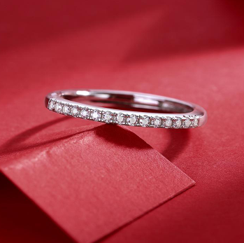 AA 20 MokaJewelry S 925モアッサナイトリングの収集時間-ギフト用（20%OFFされたお値段）