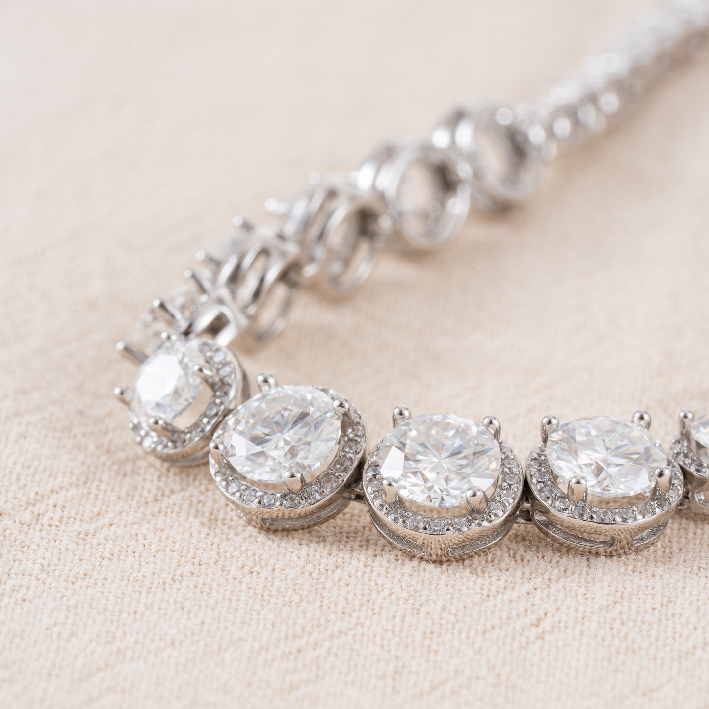 MokaJewelry モアッサナイトブレス（20%OFFされたお値段）