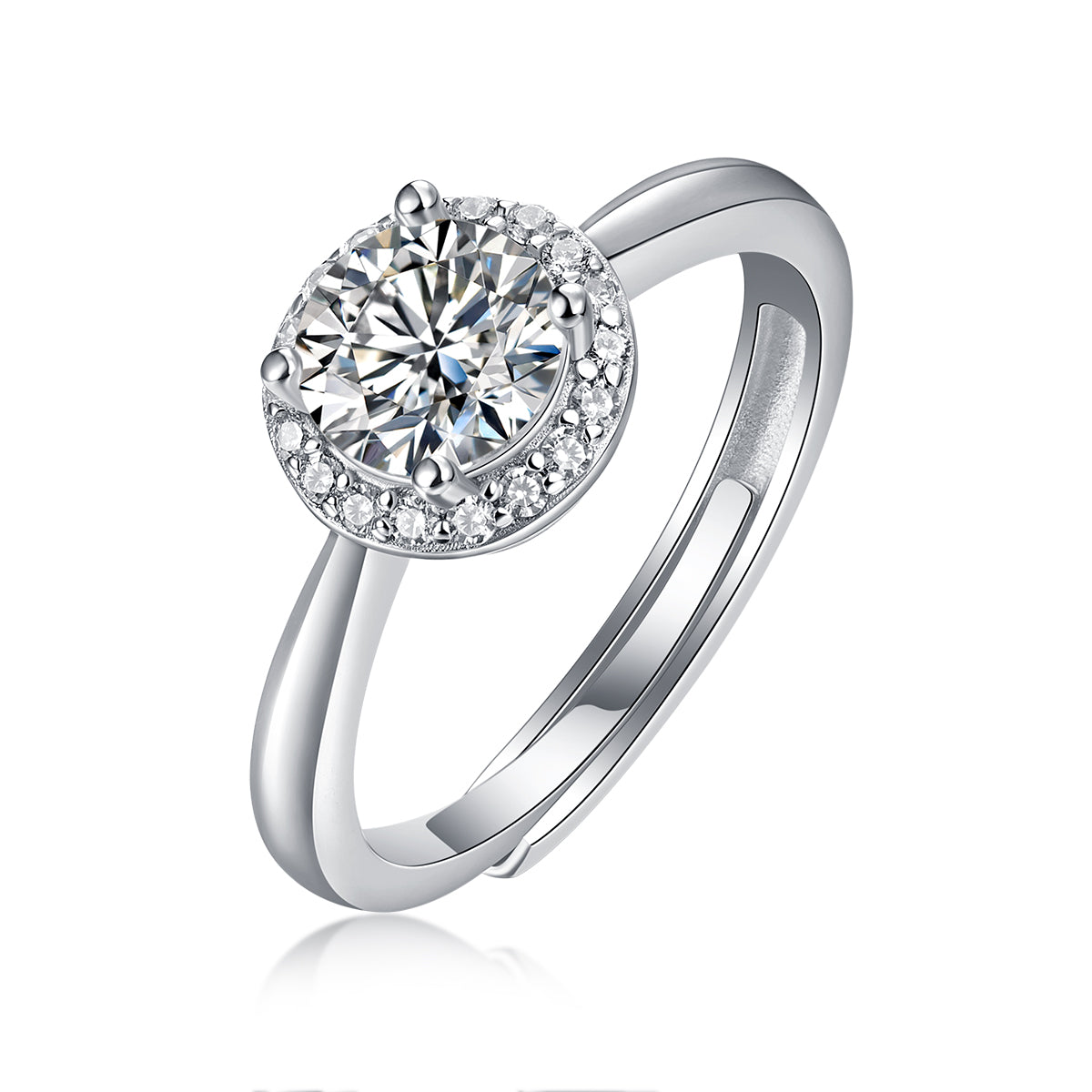 AA12(No Return Date)S925モアッサナイトリング