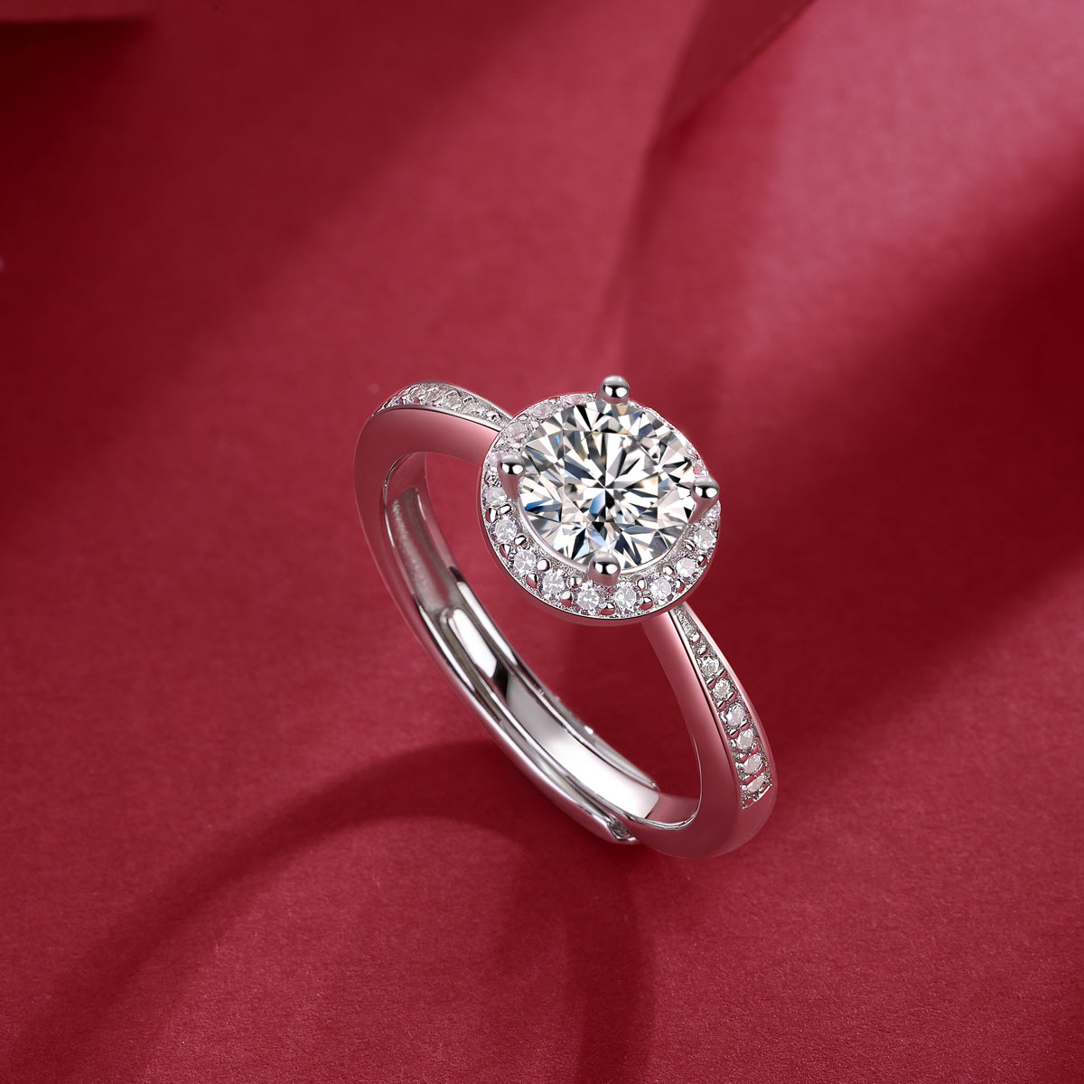 AA09(Juliet)S925モアッサナイトリング