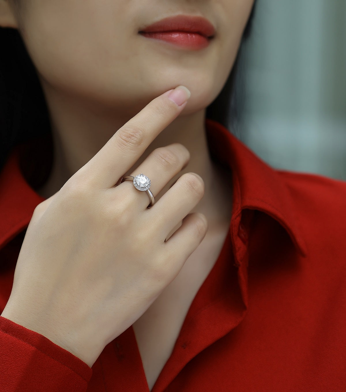 AA12(No Return Date)S925モアッサナイトリング