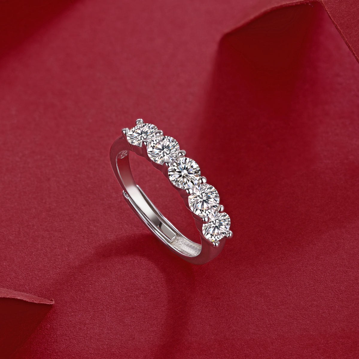 AA15(Melody)S925モアッサナイトリング