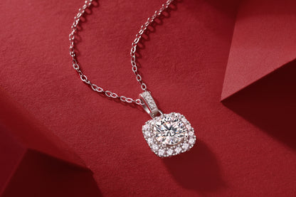 BA03(Sugar Cube)S925モアッサナイトネックレス