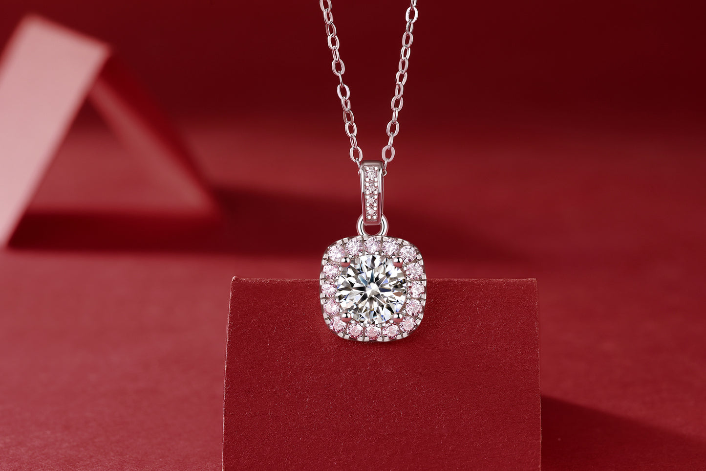 BA03(Sugar Cube)S925モアッサナイトネックレス