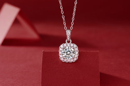 BA03(Sugar Cube)S925モアッサナイトネックレス